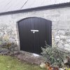 pvc garage doors  bog oak black